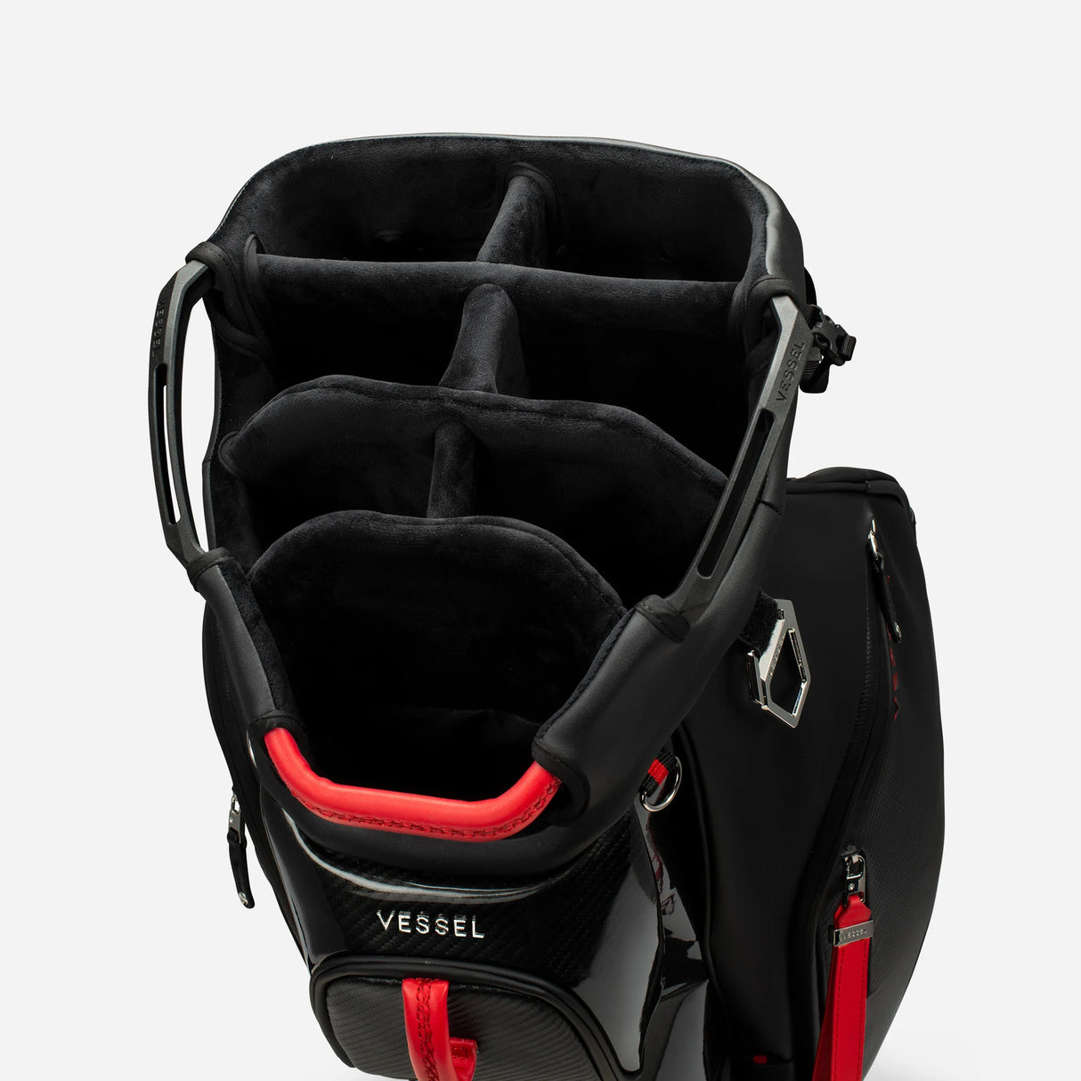 VESSEL Lux Cart II Golf Bag - Nightfire-7-way-top-divider