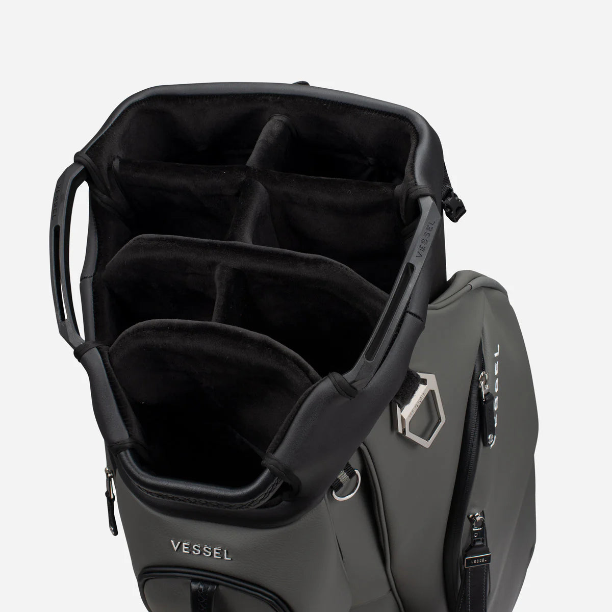 VESSEL Lux Cart II Golf Bag - Pebbled Grey