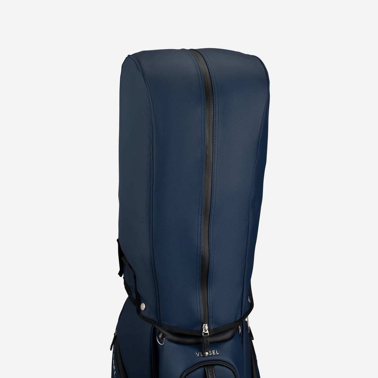 VESSEL Lux Cart II Golf Bag - Pebbled Navy Rain Hood