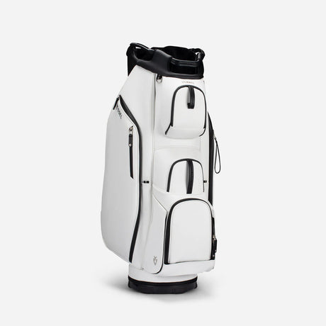 VESSEL Lux Cart II Golf Bag - Pebbled White