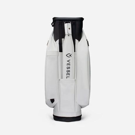VESSEL Lux Cart II Golf Bag - Pebbled White