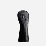 VESSEL Lux Embossé Premium Golf Club Headcover - Croc Black
