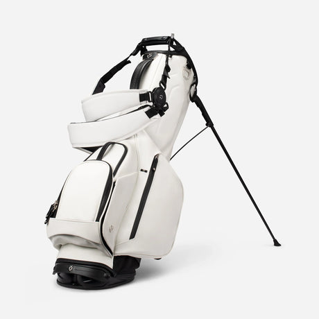 VESSEL Lux Looper Stand Golf Bag - Crosshatch White