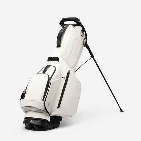 VESSEL Lux Looper Stand Golf Bag - Crosshatch White