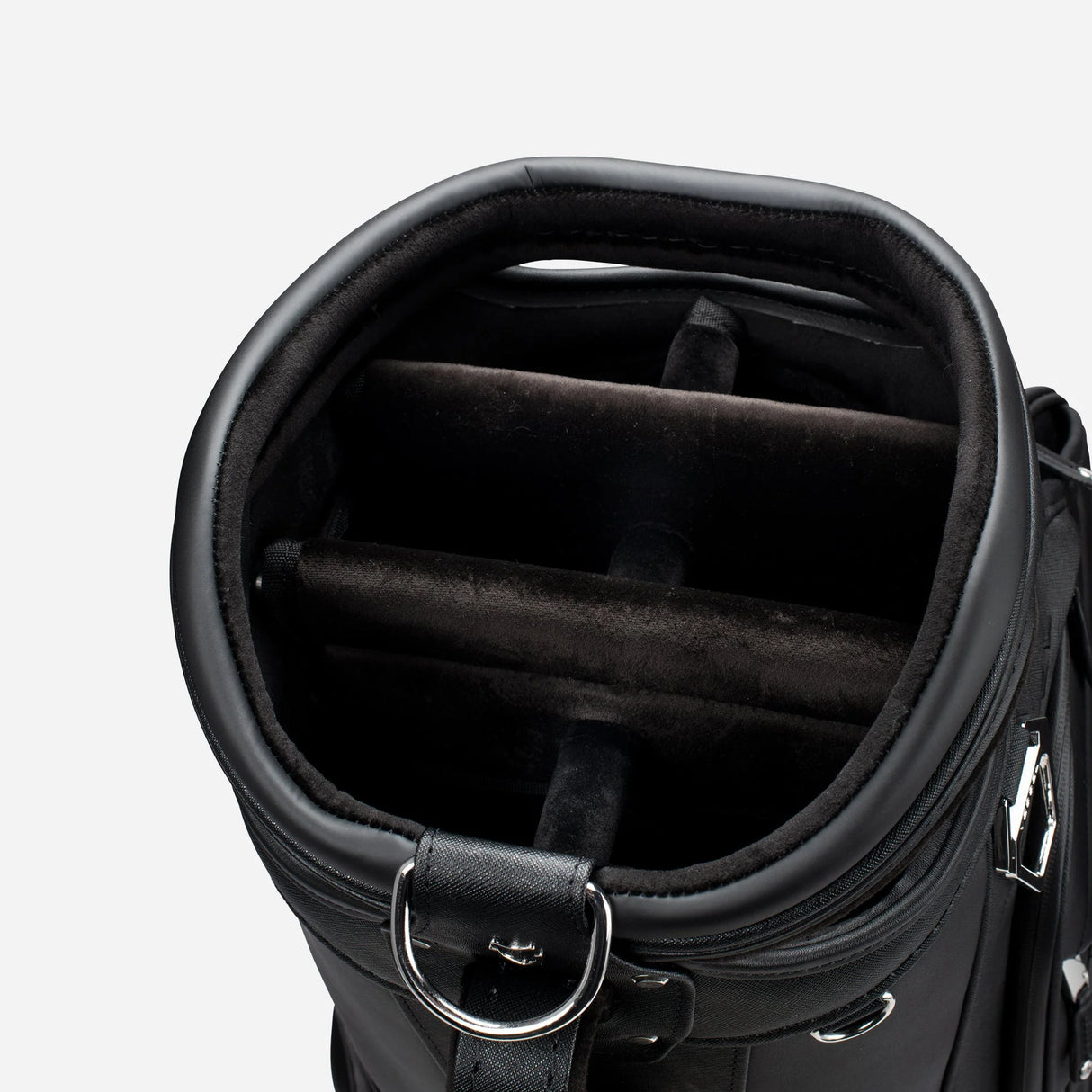 VESSEL Lux Prime Cart Golf Bag - Tour Styling Luxury Performance - Black