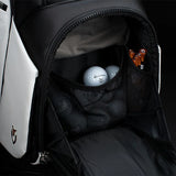 VESSEL Lux Prime Cart Golf Bag - Tour Styling Luxury Performance - White/Black