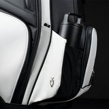 VESSEL Lux Prime Cart Golf Bag - Tour Styling Luxury Performance - White/Black