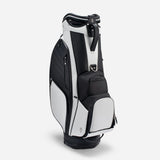 VESSEL Lux Prime Cart Golf Bag - Tour Styling Luxury Performance - White/Black