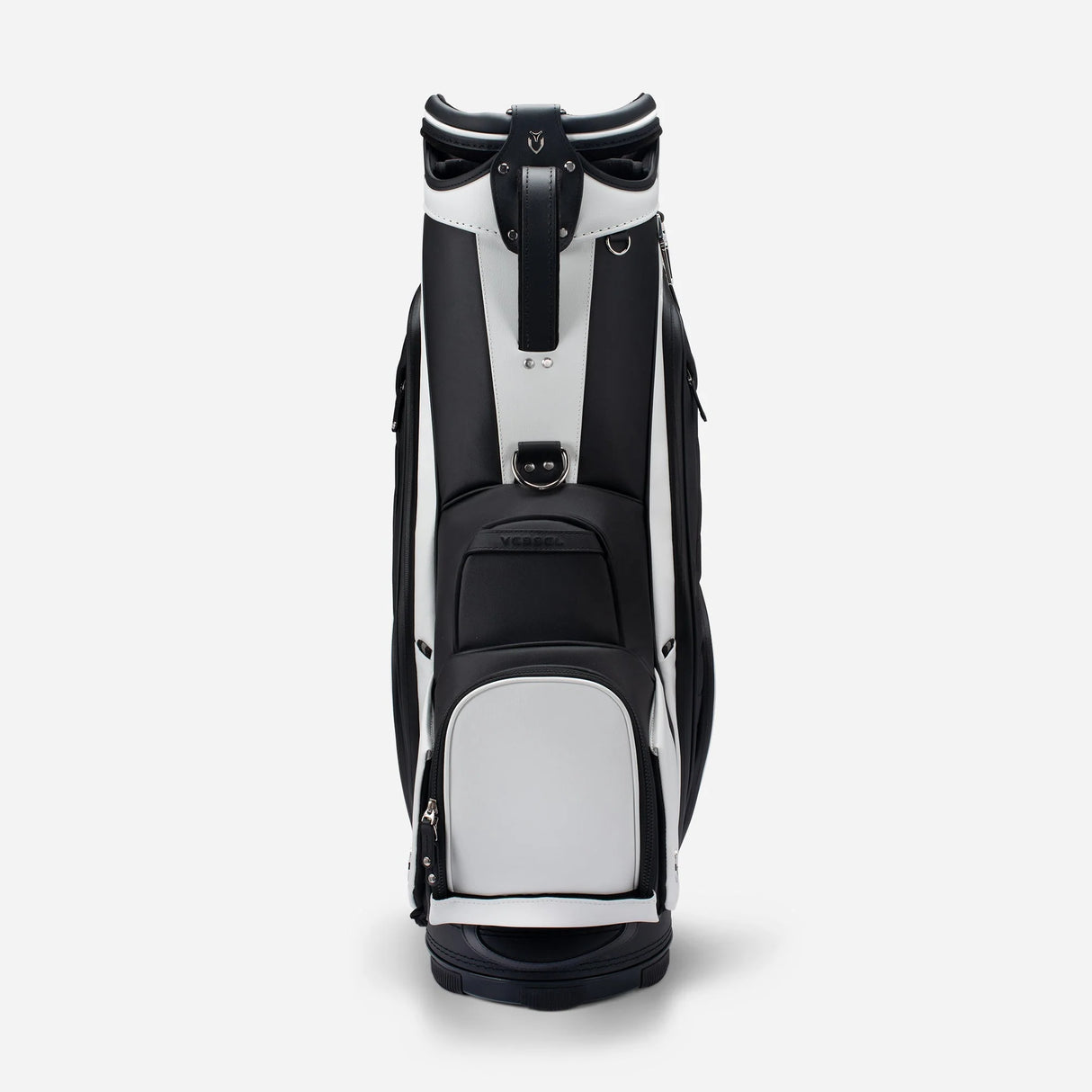 VESSEL Lux Prime Cart Golf Bag - Tour Styling Luxury Performance - White/Black