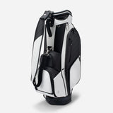 VESSEL Lux Prime Cart Golf Bag - Tour Styling Luxury Performance - White/Black