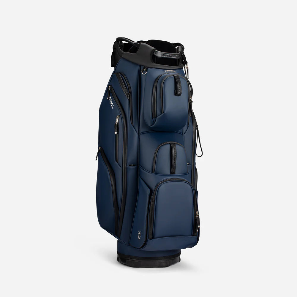 VESSEL Lux Pro Cart II Golf Bag - Pebbled Navy