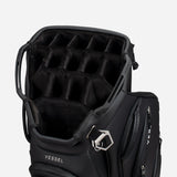 VESSEL Lux Pro Cart II Golf Bag - Pebbled Black 15 Way Divider Top