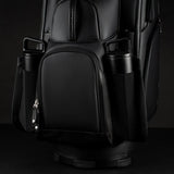 VESSEL Lux Pro Cart II Golf Bag - Pebbled Black Dual Bottle Sleeves