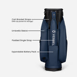 VESSEL Lux Pro Cart II Golf Bag - Technical Details 3