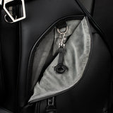 VESSEL Lux Pro Cart II Golf Bag - Pebbled Black Valuables Pocket