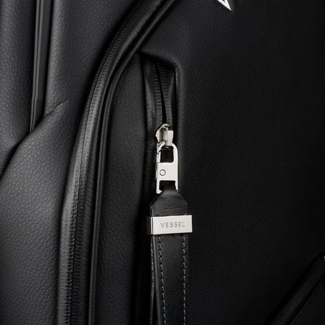 VESSEL Lux Pro Cart II Golf Bag - Pebbled Black Zipper