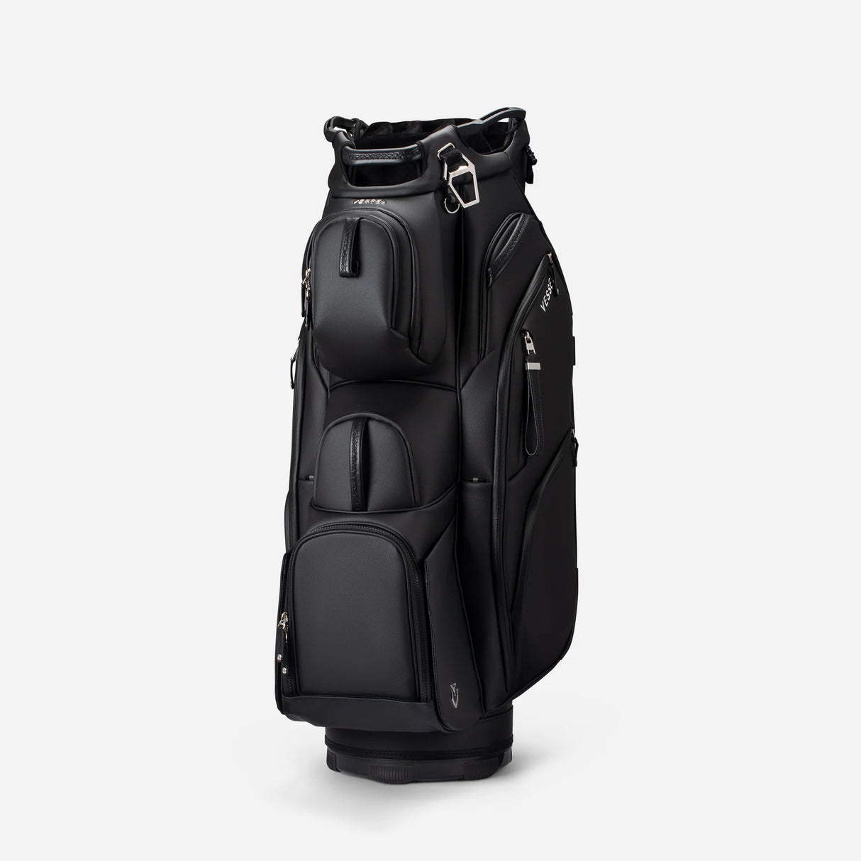 VESSEL Lux Pro Cart II Golf Bag - Pebbled Black