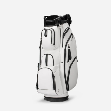 VESSEL Lux Pro Cart II Golf Bag - Pebbled White