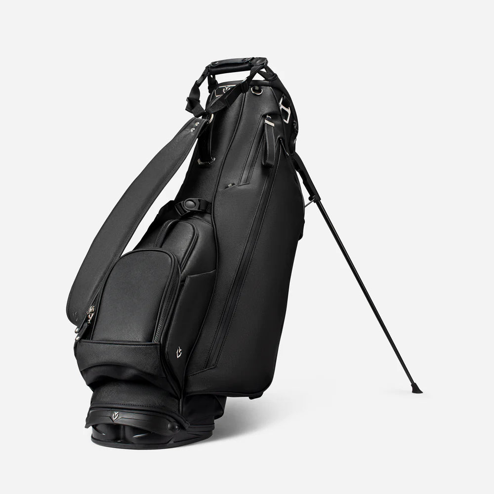 VESSEL Lux Stand Golf Bag - Crosshatch Black