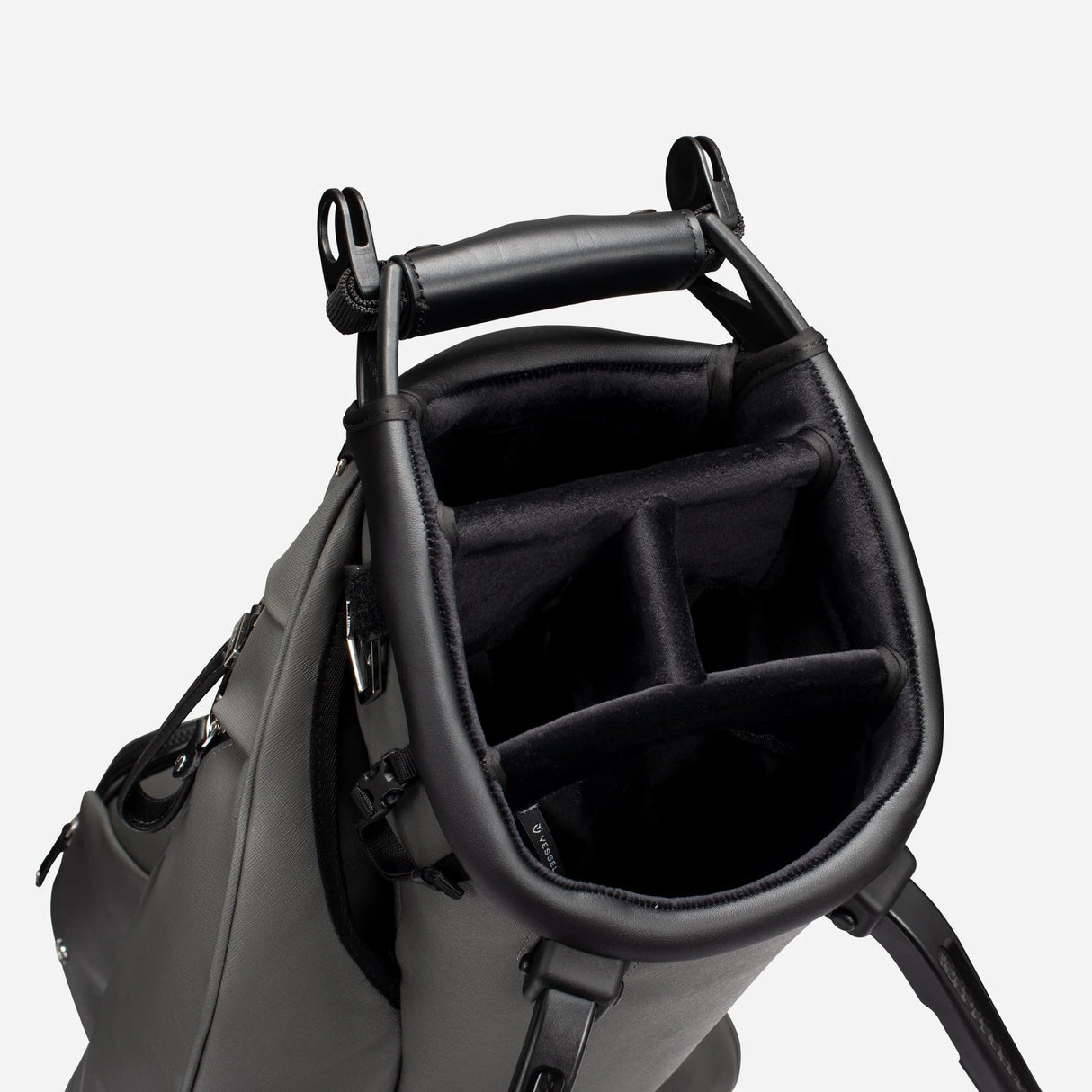 VESSEL Lux Stand Golf Bag - Crosshatch Grey