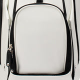 VESSEL Lux Stand Golf Bag - Crosshatch White