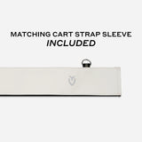 VESSEL Lux Stand Golf Bag - Crosshatch White