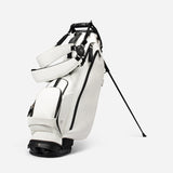 VESSEL Lux Stand Golf Bag - Crosshatch White