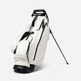 VESSEL Lux Stand Golf Bag - Crosshatch White