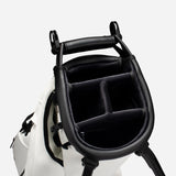 VESSEL Lux Stand Golf Bag - Crosshatch White