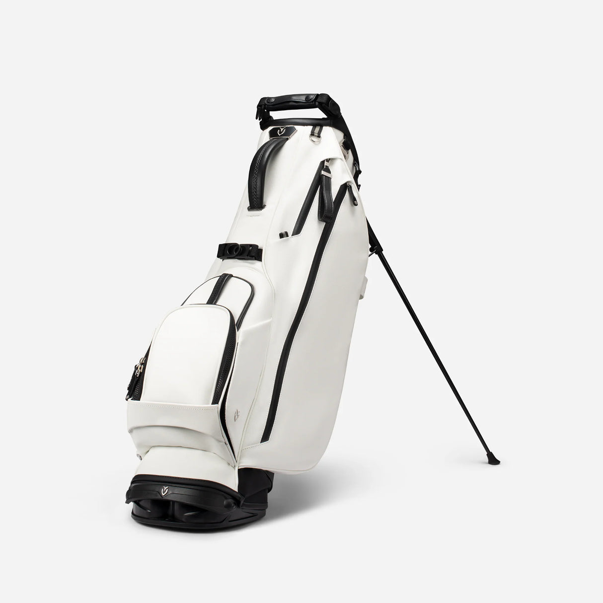 VESSEL Lux Stand Golf Bag - Crosshatch White
