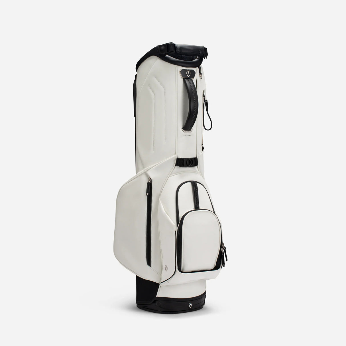 VESSEL Lux Stand Golf Bag - Crosshatch White