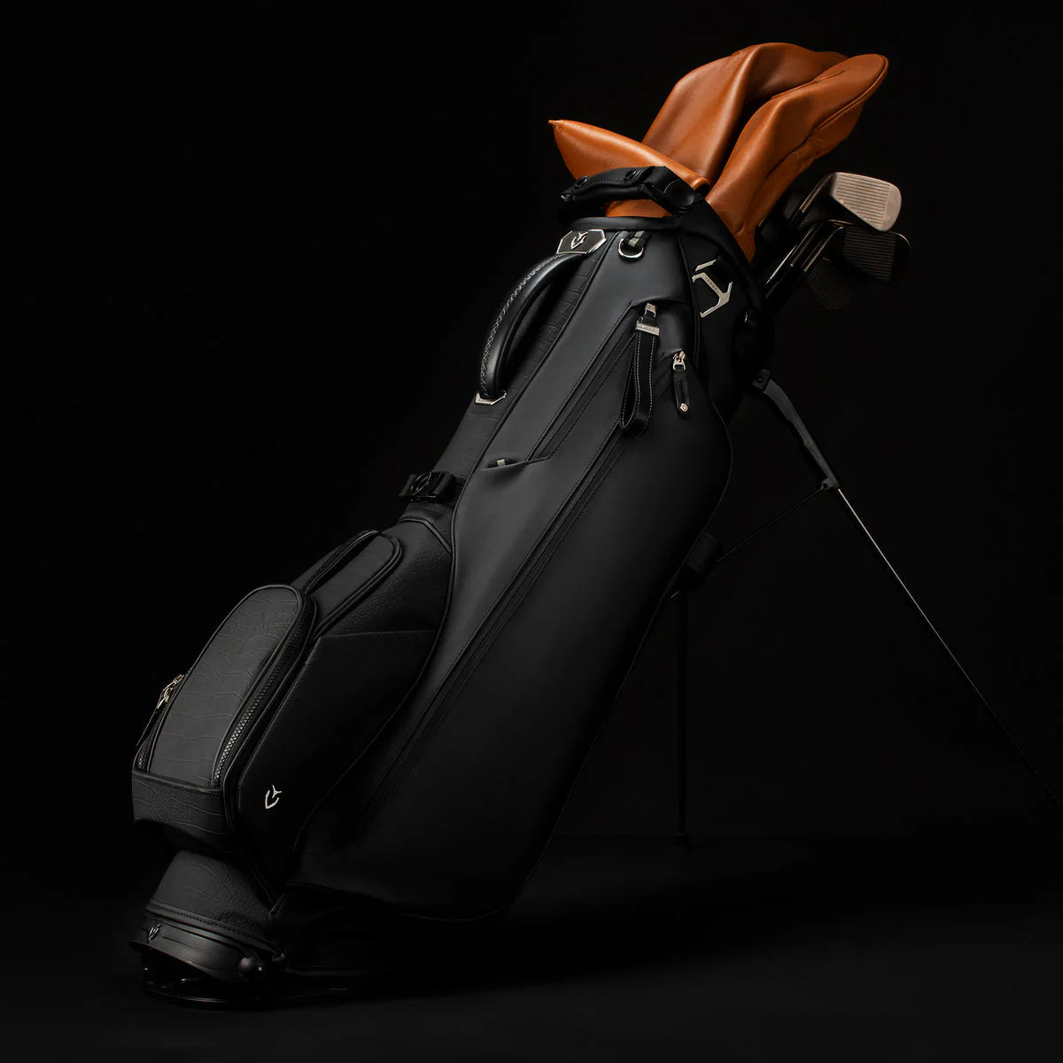 VESSEL Lux Stand Golf Bag - Limited Edition - Croc Black