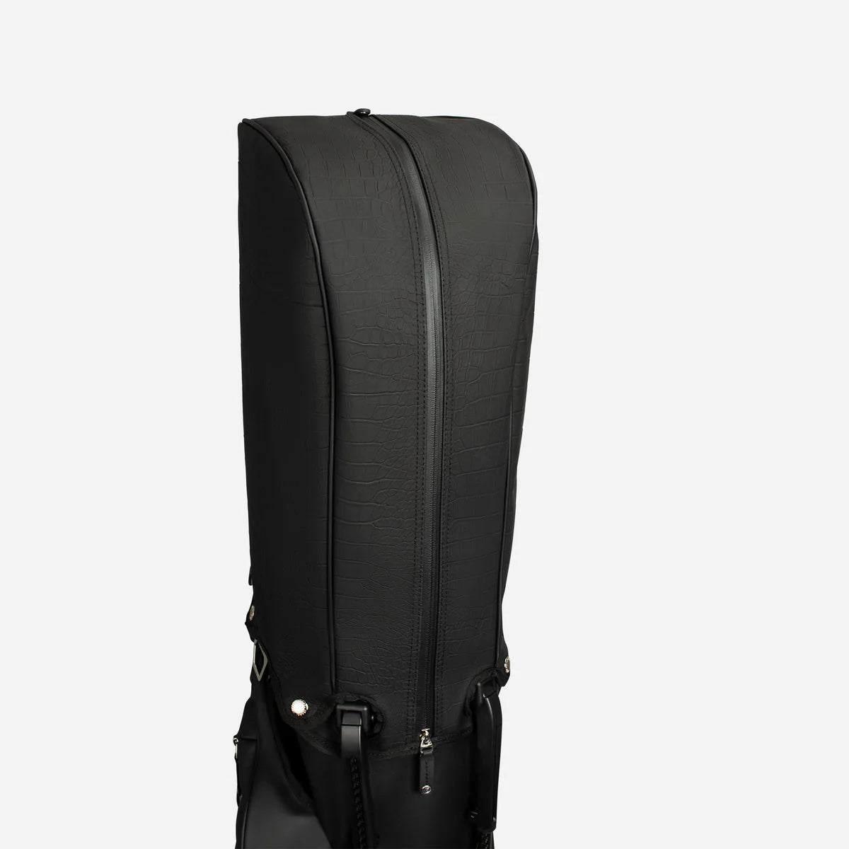 VESSEL Lux Stand Golf Bag - Limited Edition - Croc Black Rain Hood