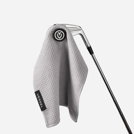 VESSEL Magnetic Golf Towel 10" x 10" - Grey