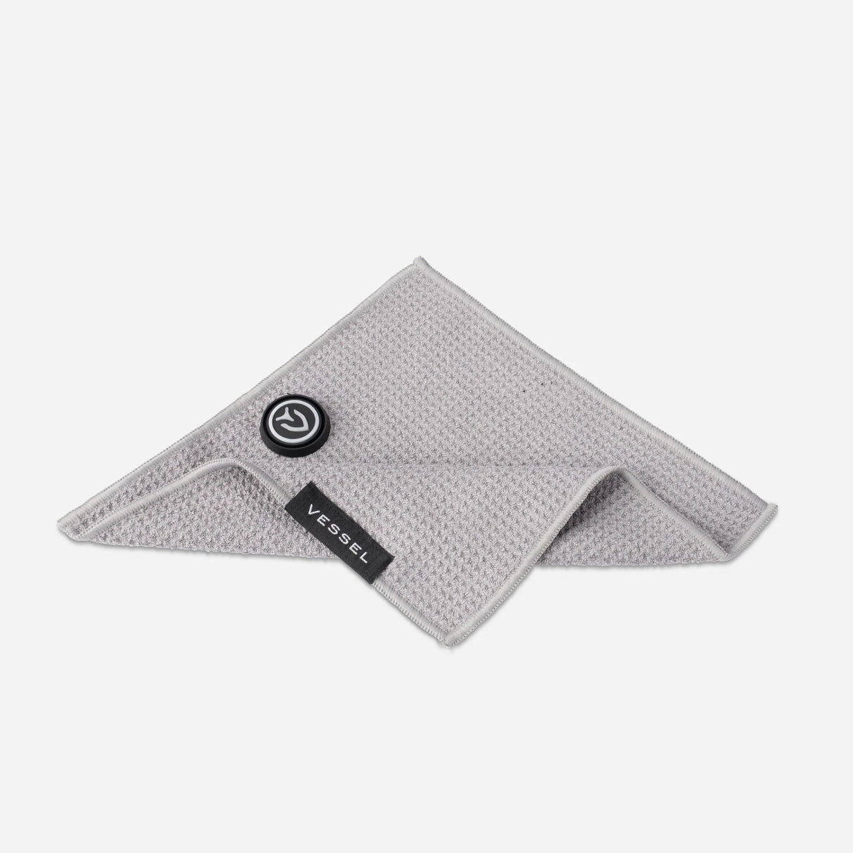 VESSEL Magnetic Golf Towel 10" x 10" - Grey