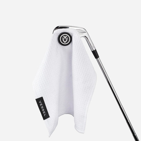 VESSEL Magnetic Golf Towel 10" x 10" - White