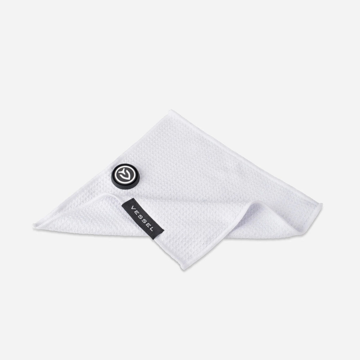 VESSEL Magnetic Golf Towel 10" x 10" - White