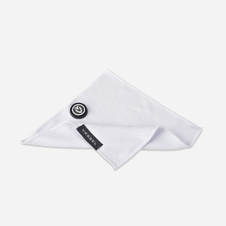 VESSEL Magnetic Golf Towel 10" x 10" - White