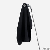 VESSEL Magnetic Golf Towel 20" x 20" - Black