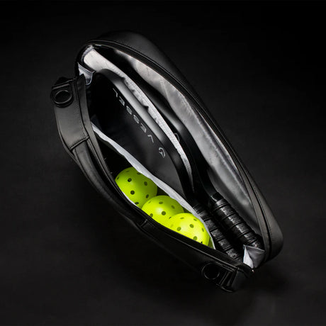 VESSEL Padel Racket Bag Lite – Pebbled Black