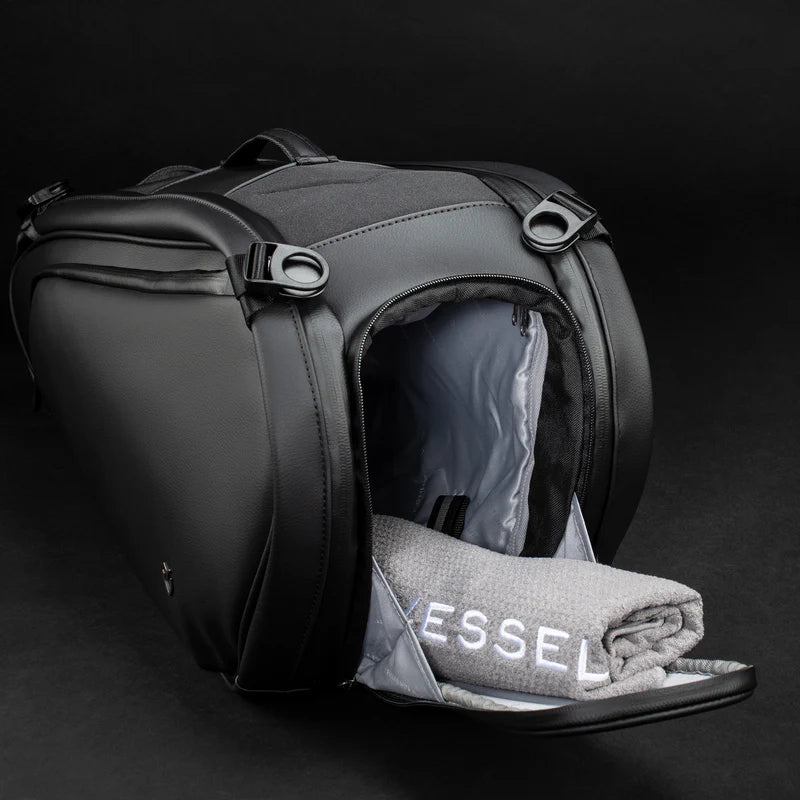VESSEL Padel Racket Bag – Pebbled Black