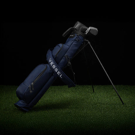 VESSEL Pencil Stand Golf Bag - Pebbled Navy