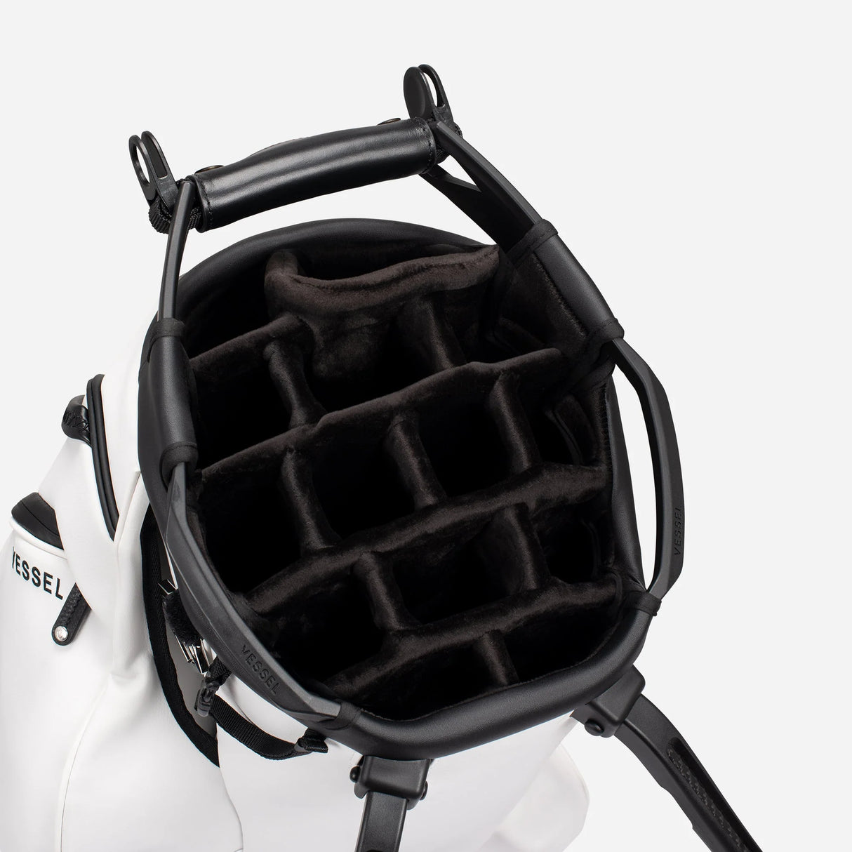 VESSEL Player V Pro Stand Golf Bag - Pebbled White