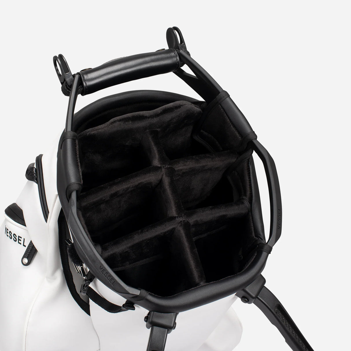 VESSEL Player V Pro Stand Golf Bag - Pebbled White
