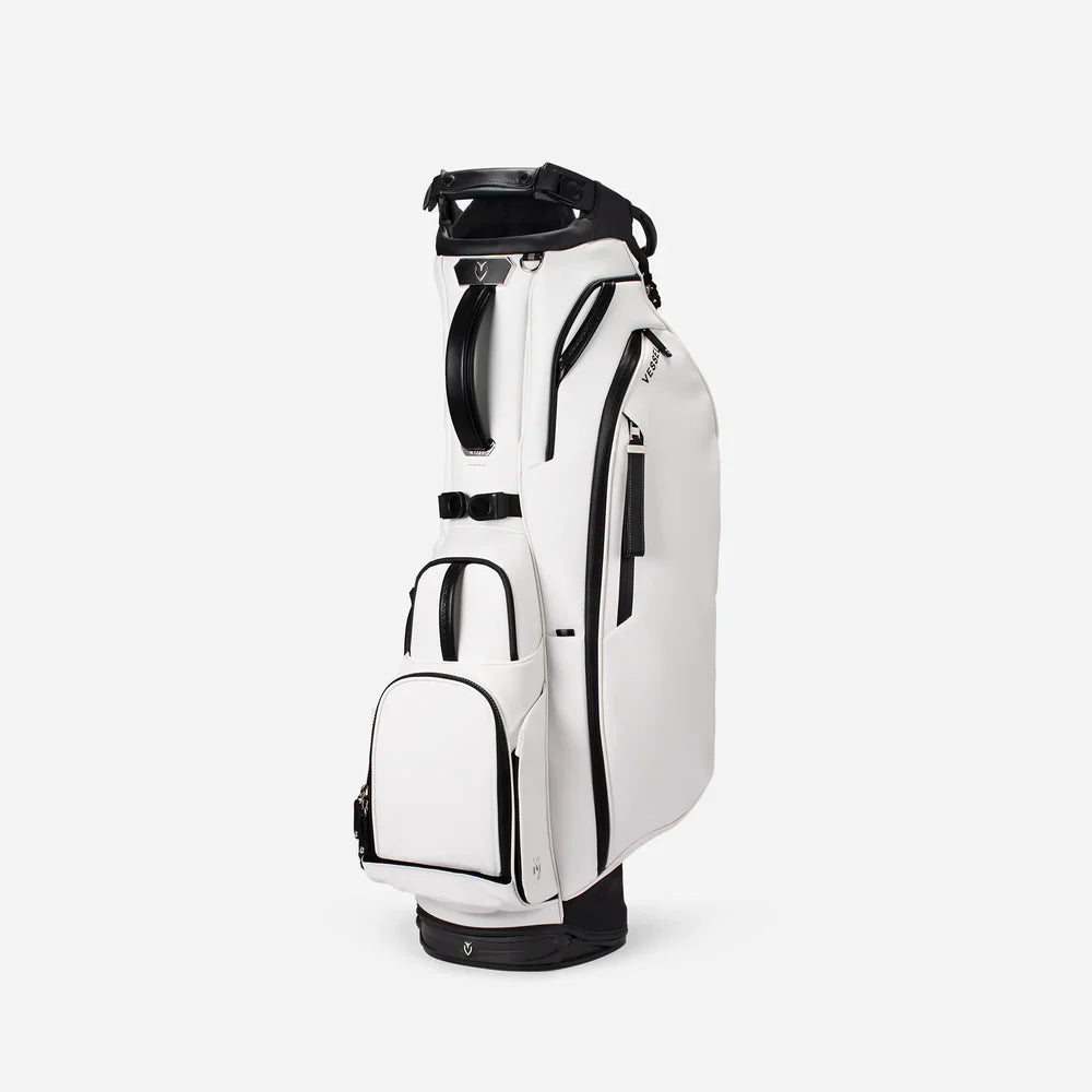 VESSEL Player V Pro Stand Golf Bag - Pebbled White