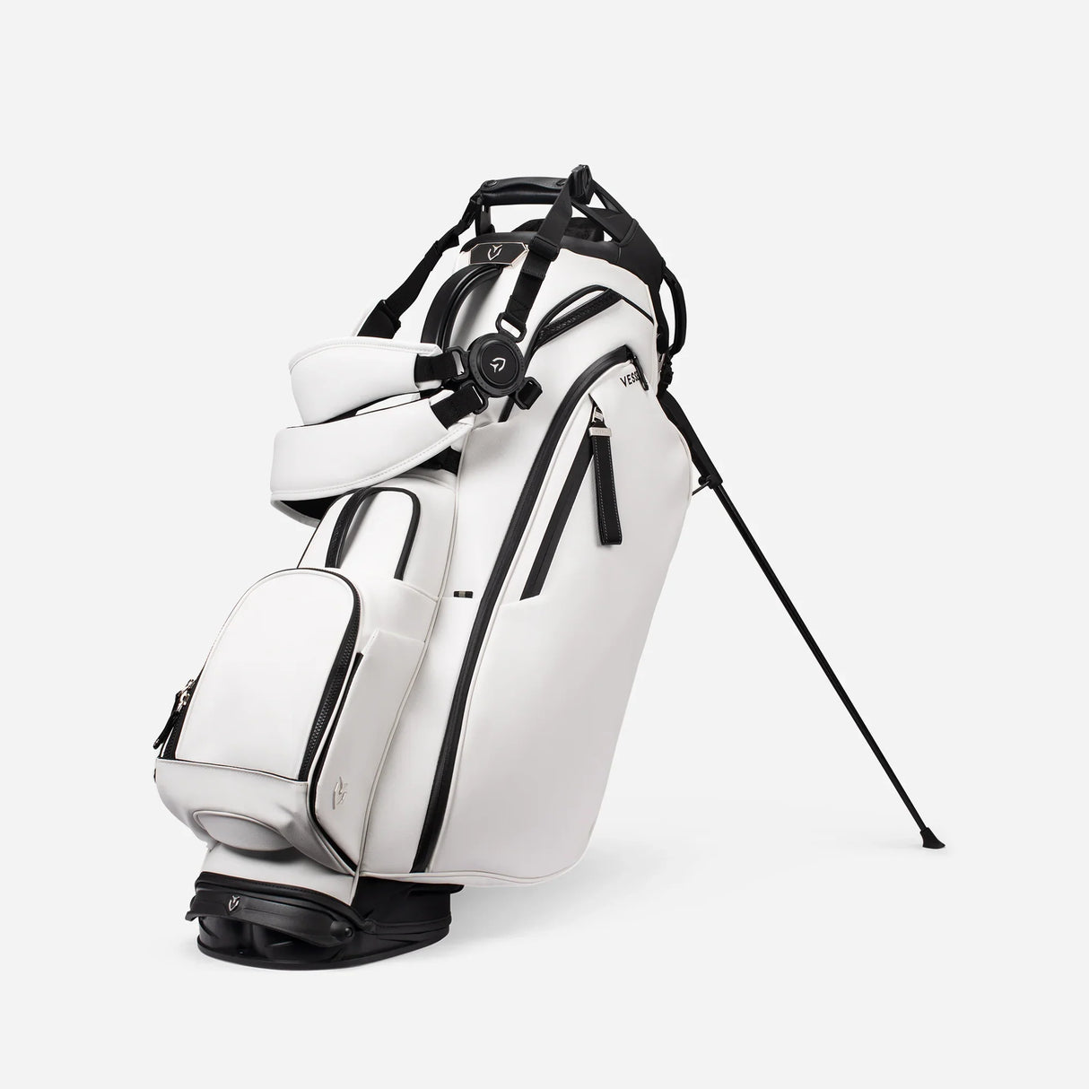 VESSEL Player V Pro Stand Golf Bag - Pebbled White
