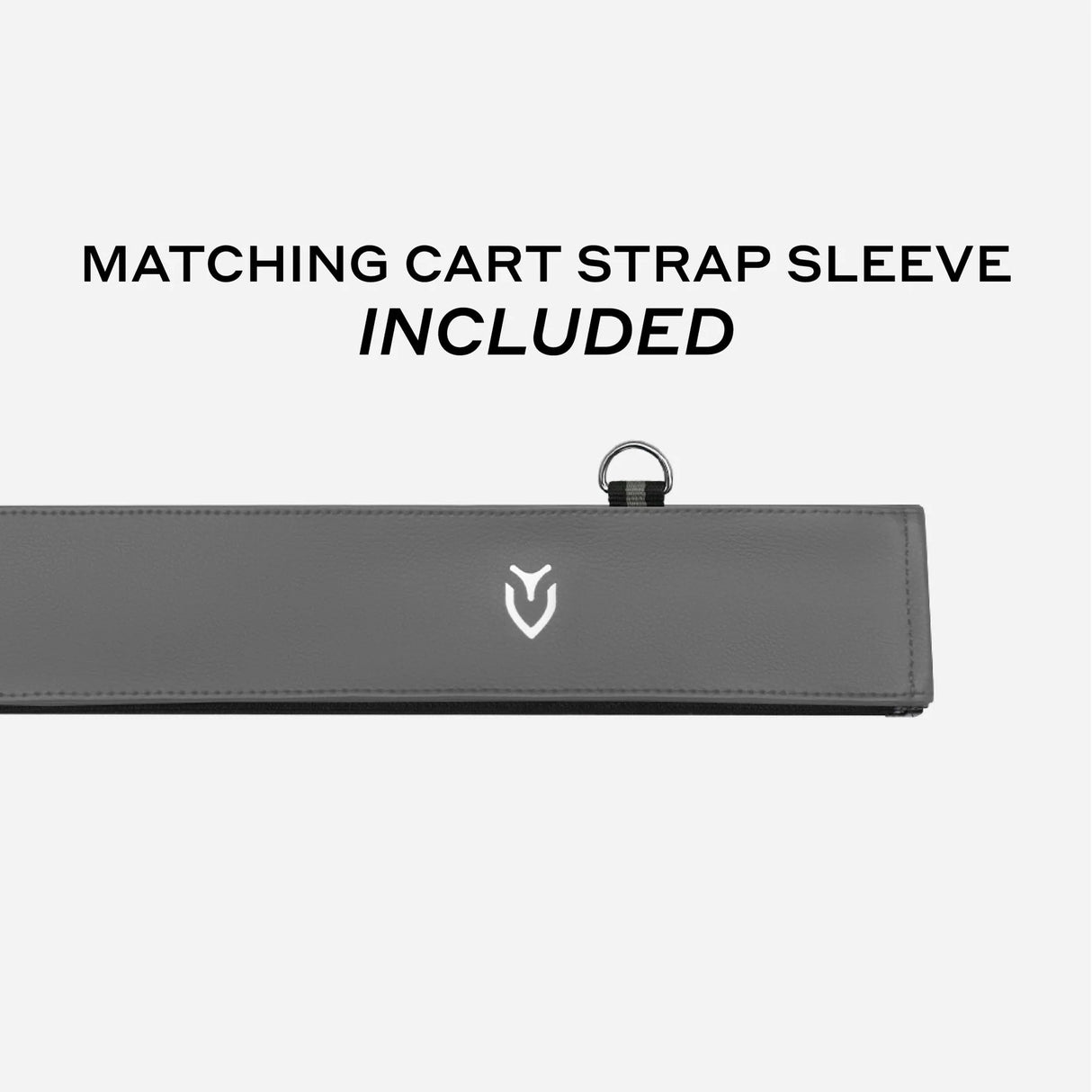 VESSEL Player V Stand Golf Bag - Pebbled Grey Cart Strap