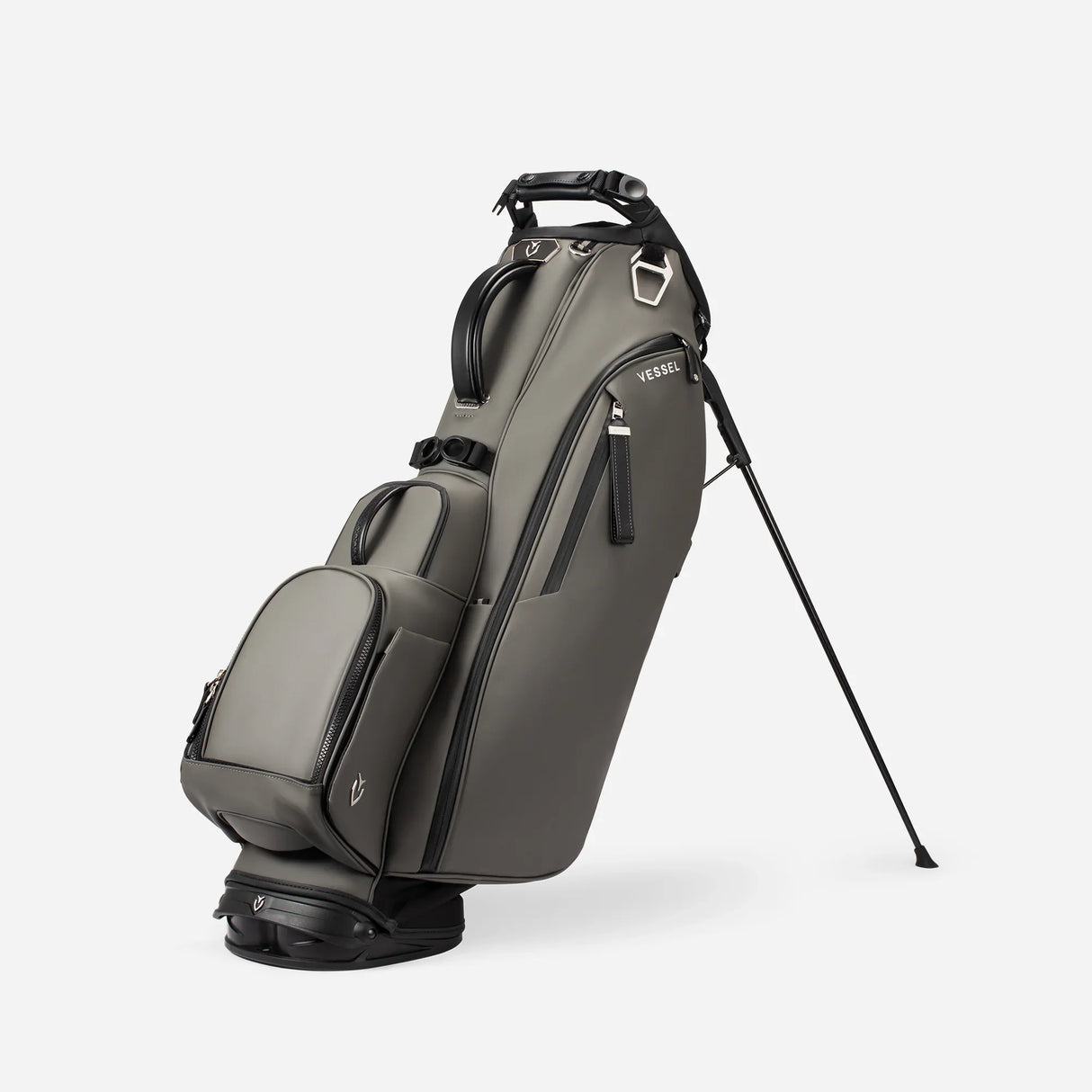 VESSEL Player V Stand Golf Bag - Pebbled Grey