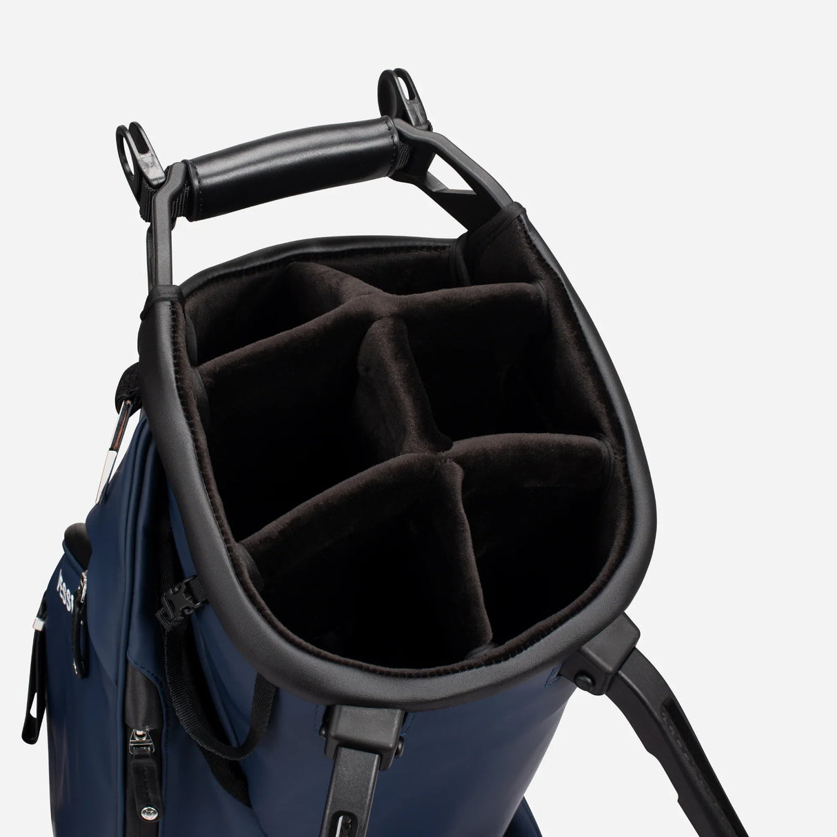 VESSEL Player V Stand Golf Bag - Pebbled Navy - 6 Way Top Divider
