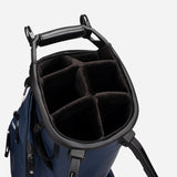 VESSEL Player V Stand Golf Bag - Pebbled Navy - 6 Way Top Divider